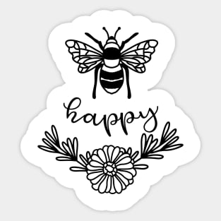 Bee Happy Sticker